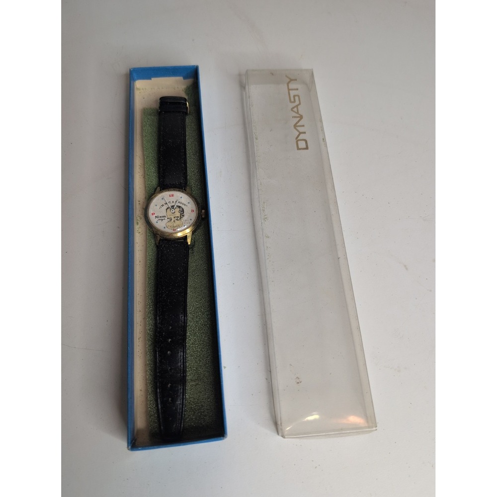 Nixon Says "I'm Not A Crook" Tru Time Watch Nonworking